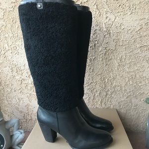 UGG Black Heeled Boots